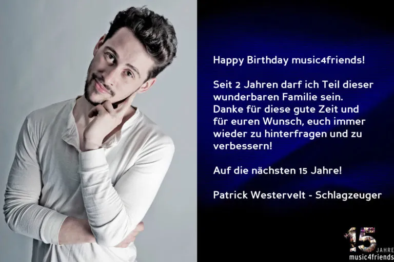 15 Jahre music4friends: Gratulationen für Wegbegleiter und Ehrenamtliche.